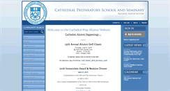 Desktop Screenshot of cathedralprepalumni.com
