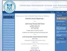 Tablet Screenshot of cathedralprepalumni.com